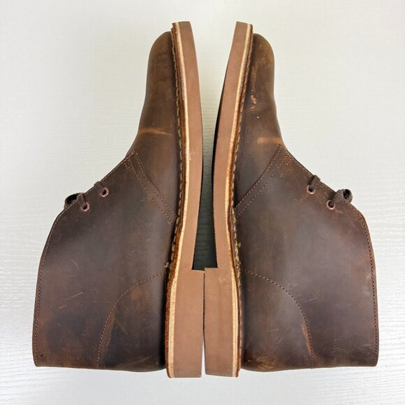 Like New Clarks Bushacre Chukka Boots in Beewax Leather main image 11